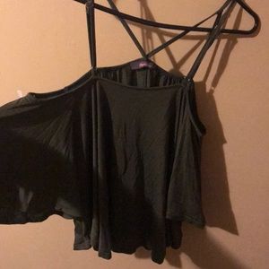 Strappy cut out blouse